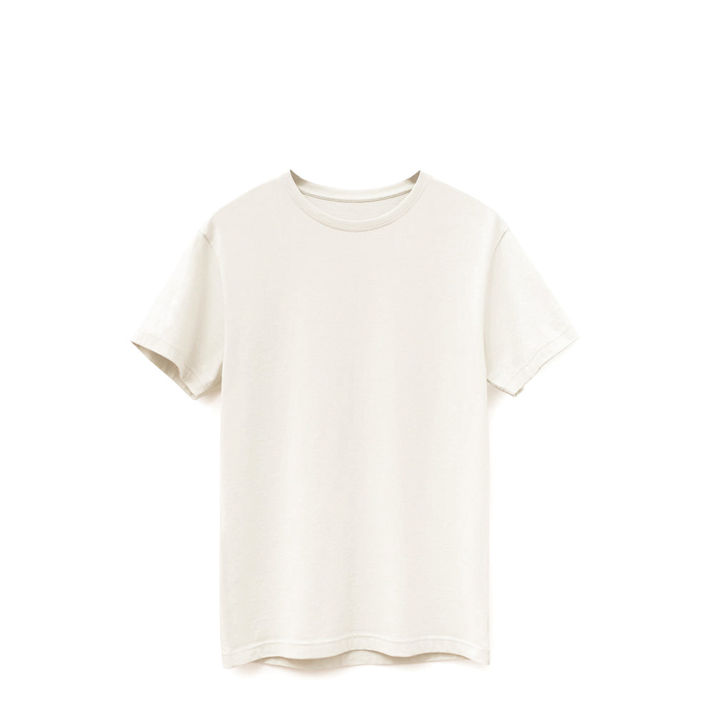 The Ivory Tee | Luxe 6oz PIMA Cotton, American-Grown Elegance