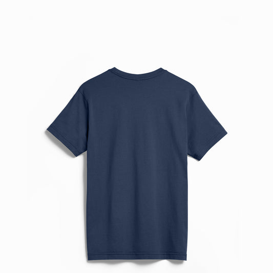 The Ocean Navy Tee | Luxe 6oz PIMA Cotton, American-Grown Elegance