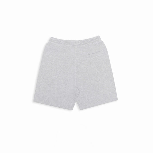 Back view of Robenti Heather Grey Organic Cotton Sweatshorts
