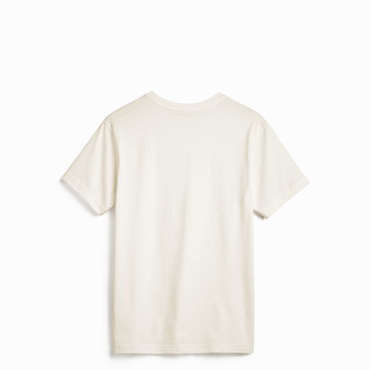 Back view of Robenti Ivory PIMA Cotton T-Shirt