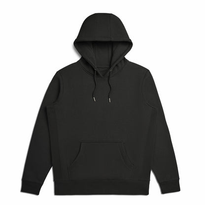 Classic Heavyweight Black Organic Cotton Hoodie