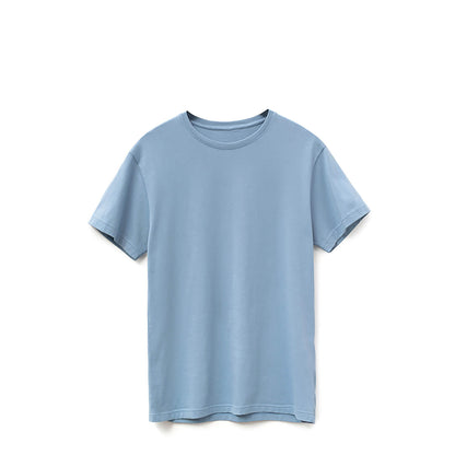 The Cloudy Blue Tee | Luxe 6oz SUPIMA® Cotton, American-Grown Elegance