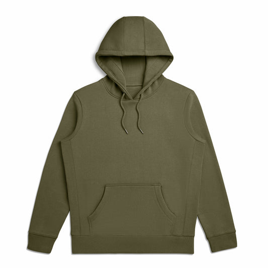 Classic Heavyweight Military Olive Organic Cotton Hoodie