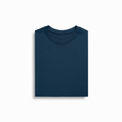 The Ocean Navy Tee | Luxe 6oz PIMA Cotton, American-Grown Elegance