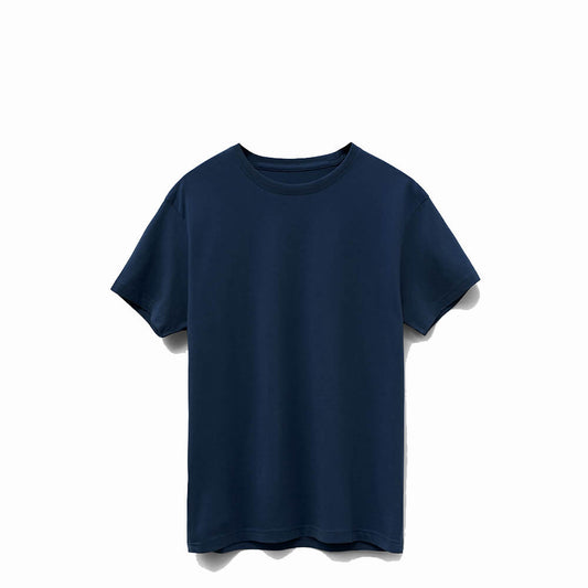 The Ocean Navy Tee | Luxe 6oz SUPIMA® Cotton, American-Grown Elegance