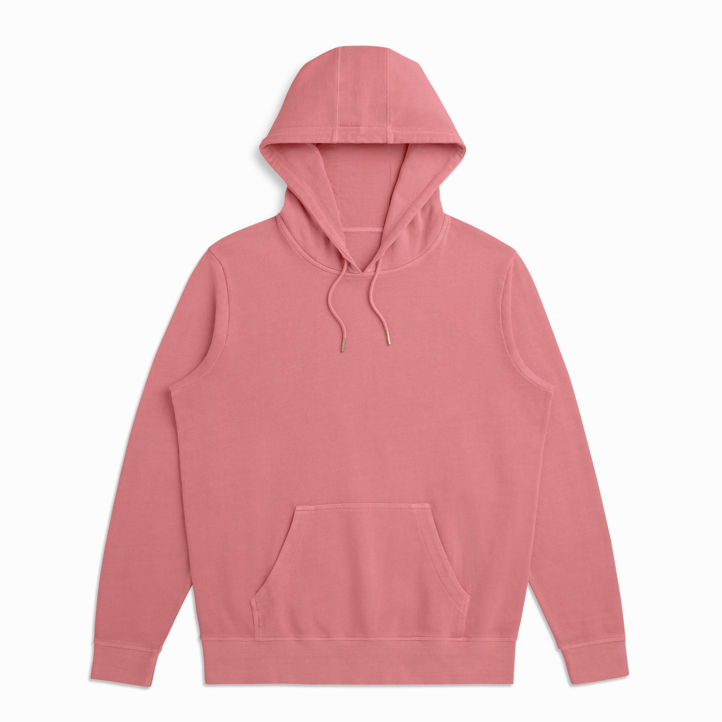 100% Organic Cotton French Terry Hoodie in Rosewood