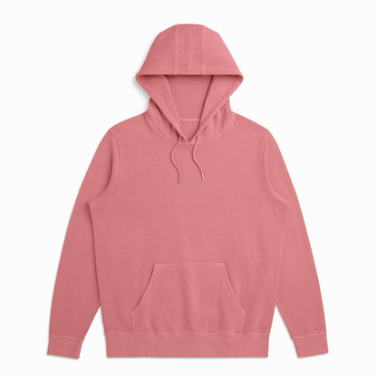 100% Organic Cotton French Terry Hoodie in Rosewood