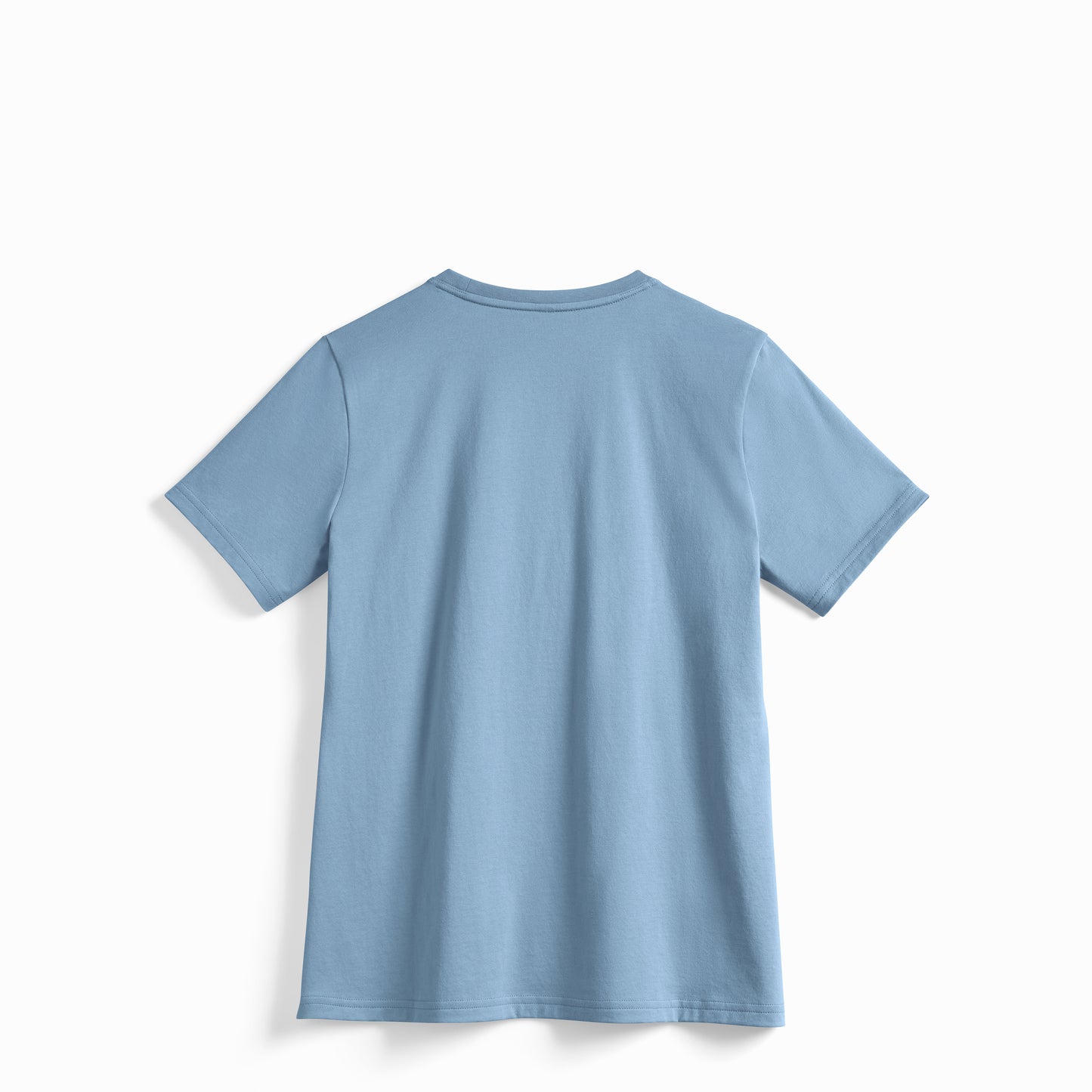 Women's 100% American Grown Supima Cotton Cloudy Blue T-Shirt