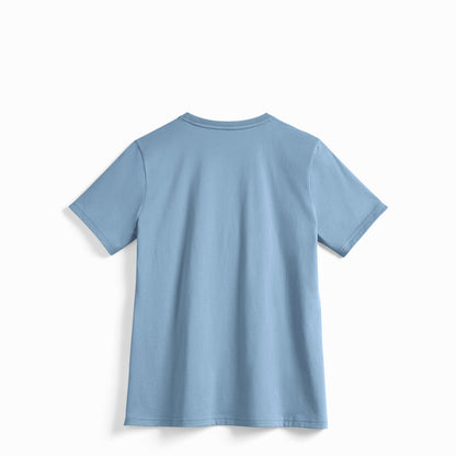 Women's 100% American Grown Supima Cotton Cloudy Blue T-Shirt