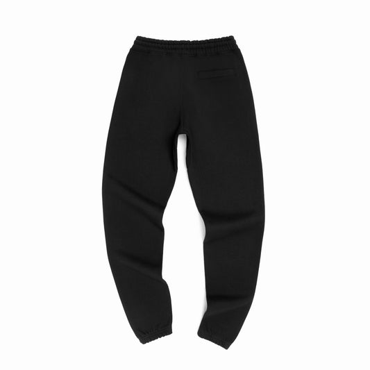 Back view of Robenti Black Organic Cotton Sweatpants