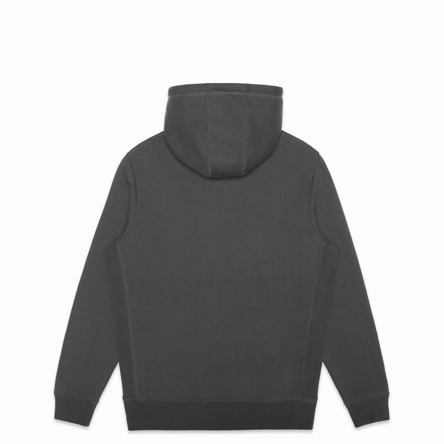 Back view of Robenti Graphite Heavyweight Organic Cotton Hoodie