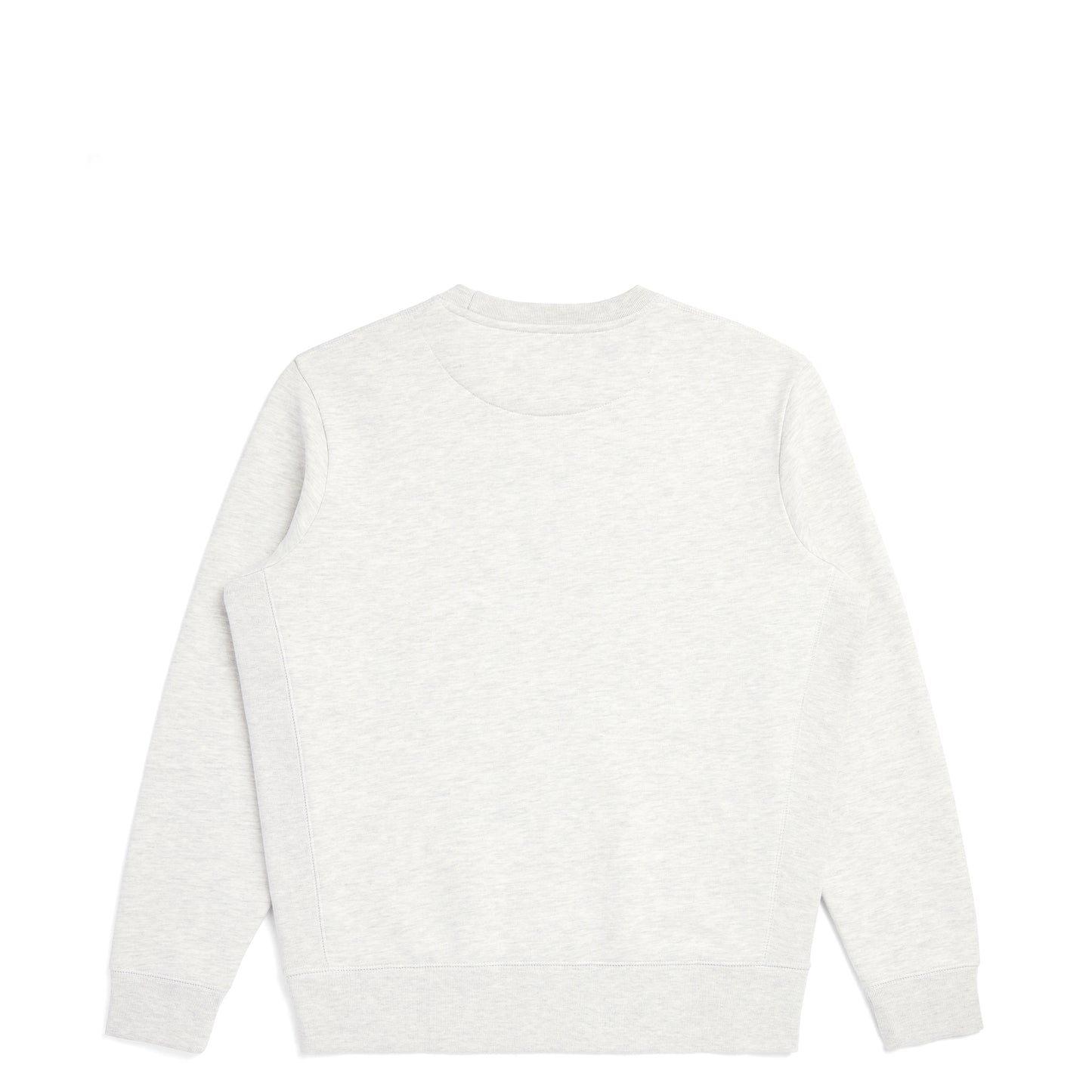 Back view of Robenti Heather Grey Organic Cotton Crewneck Sweatshirt