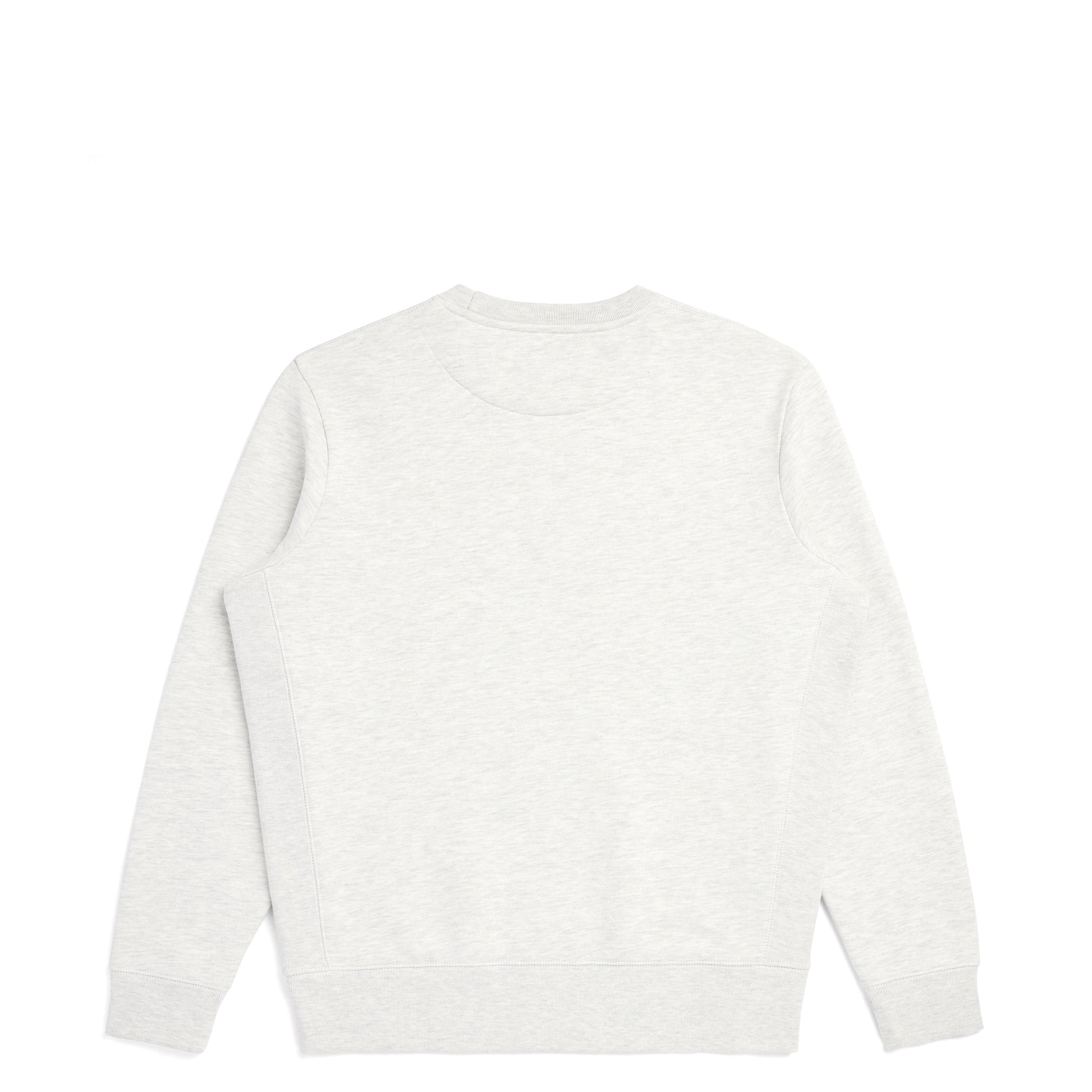 Back view of Robenti Heather Grey Organic Cotton Crewneck Sweatshirt