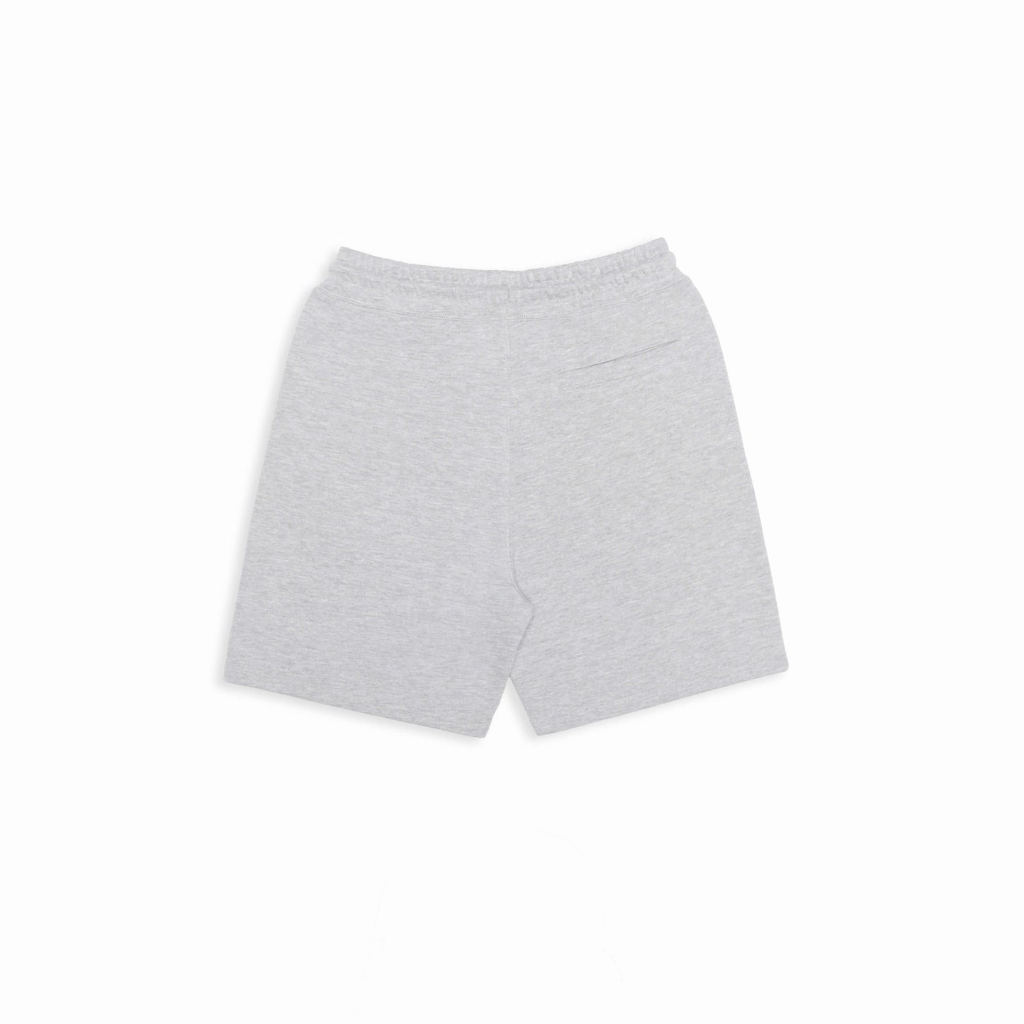 Back view of Robenti Heather Grey Organic Cotton Sweatshorts
