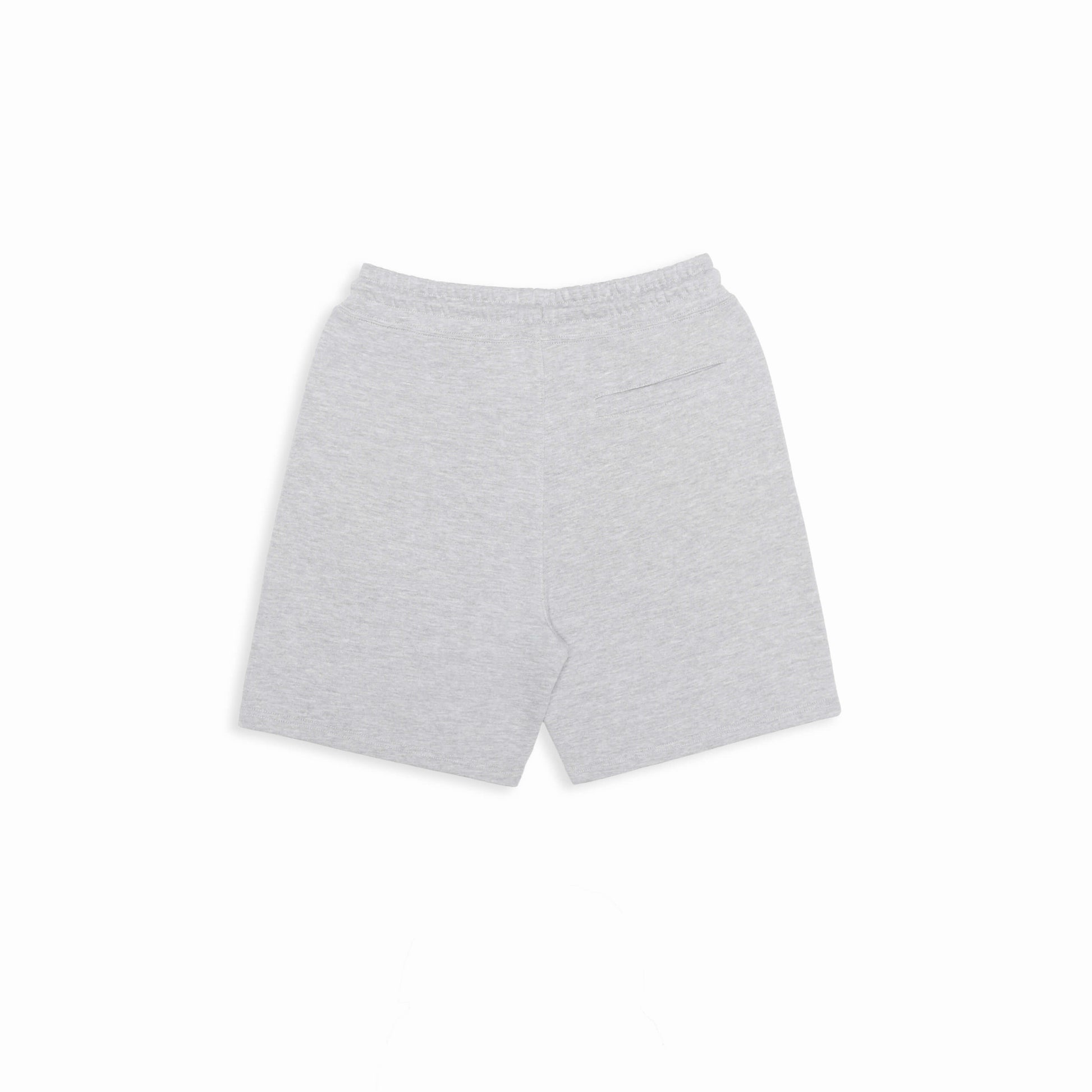 Back view of Robenti Heather Grey Organic Cotton Sweatshorts