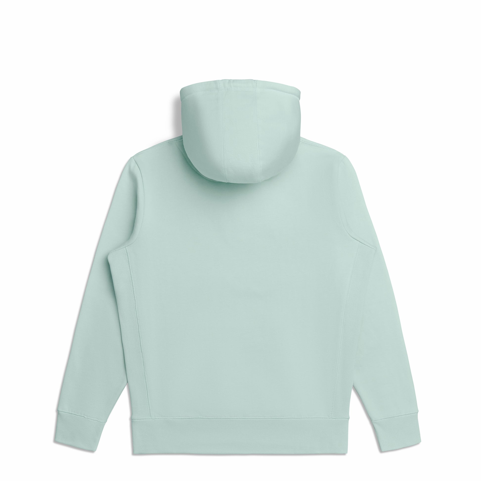 Back view of Robenti Seafoam Heavyweight Organic Cotton Hoodie