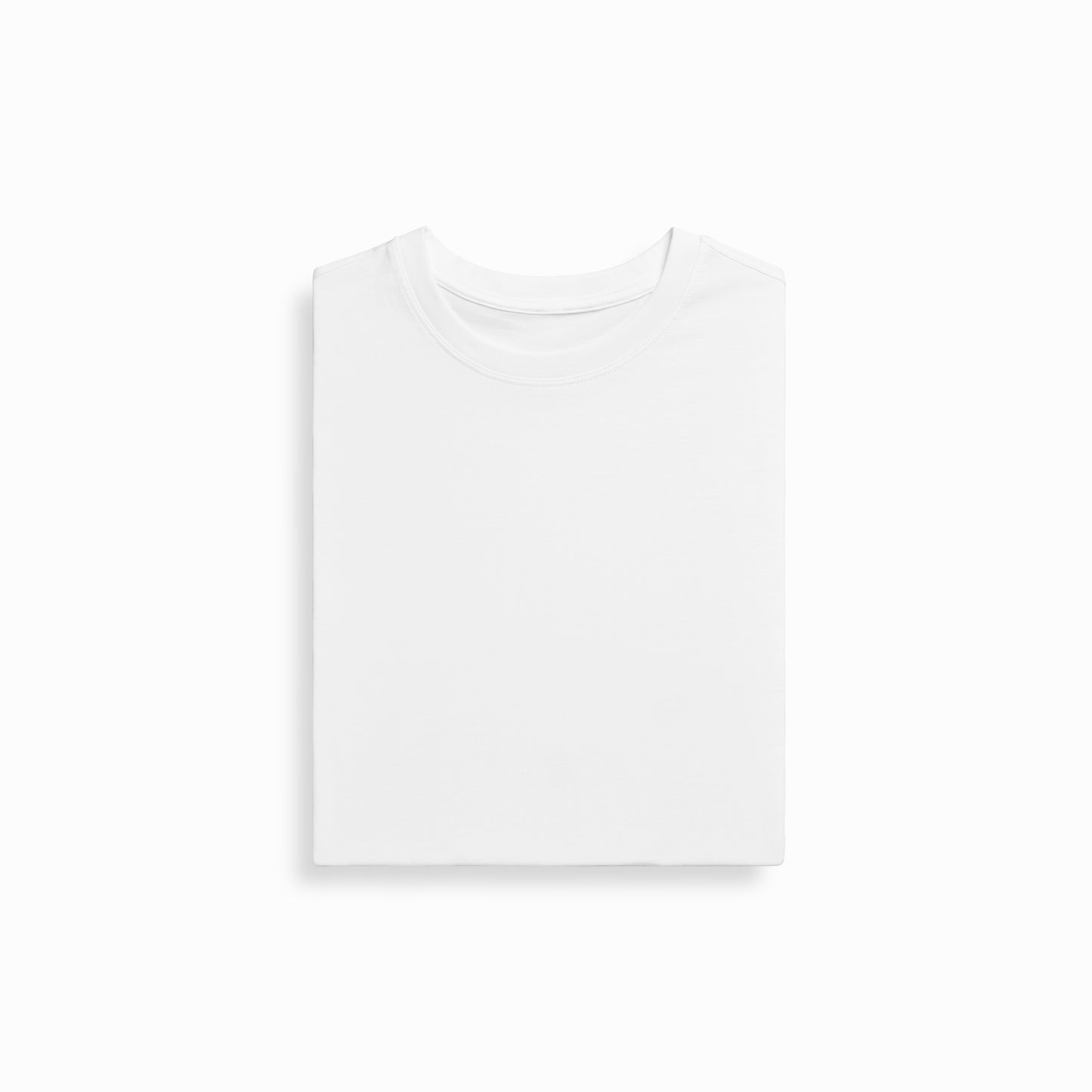 Close-up of PIMA cotton fabric on Robenti White T-Shirt