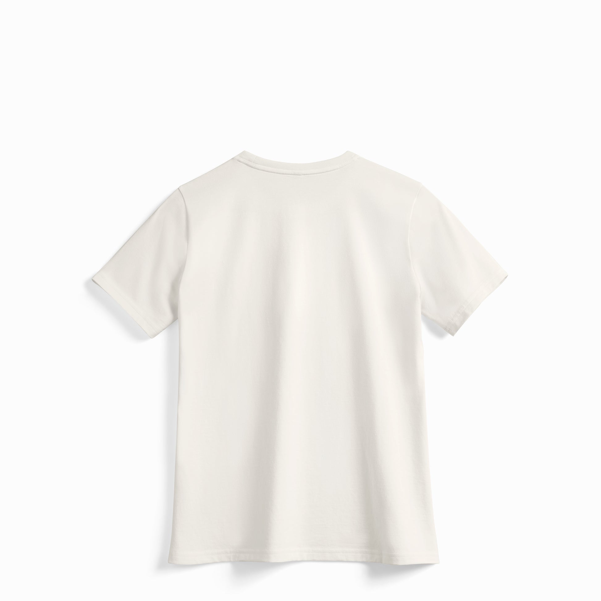 Back view of Robenti Women's Ivory PIMA Cotton T-Shirt