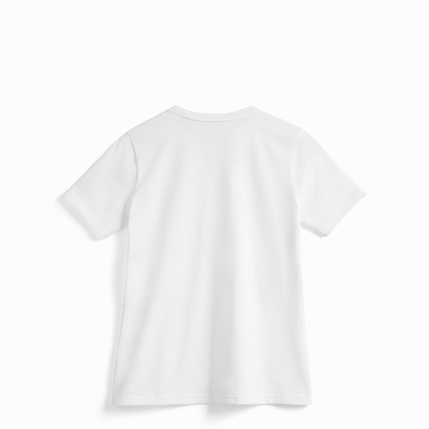 Back view of Robenti Women's White PIMA Cotton T-Shirt